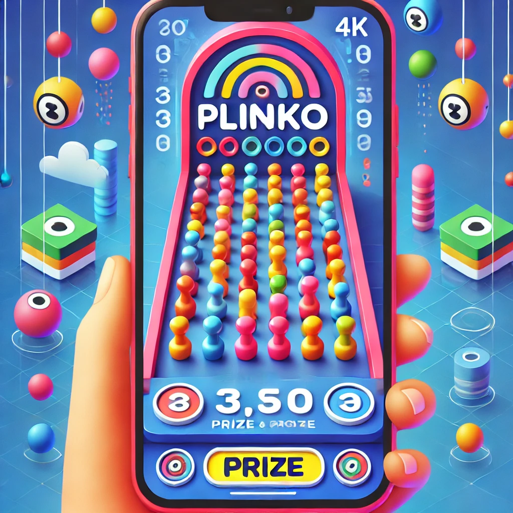 Plinko casino app demonstration.